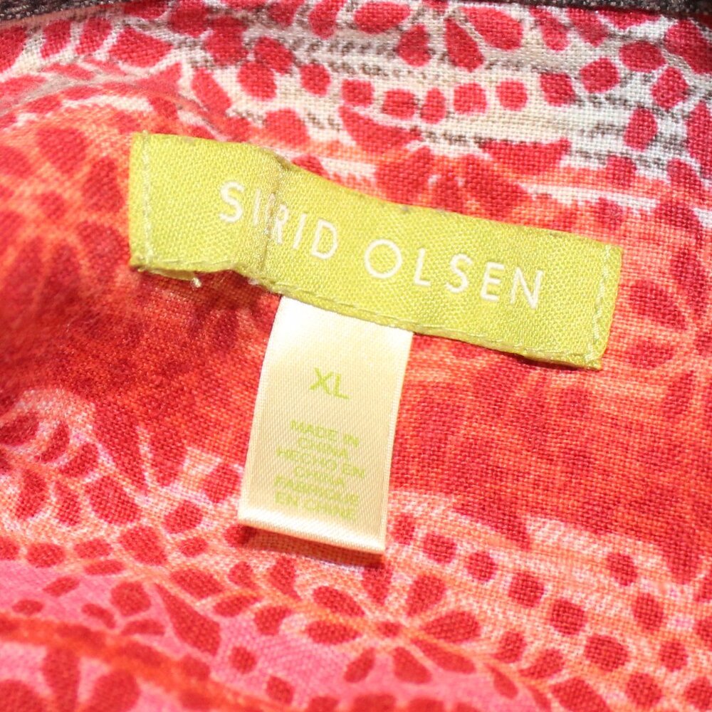 Sigrid Olsen Gray Linen Style Utility Jacket Blaz… - image 6